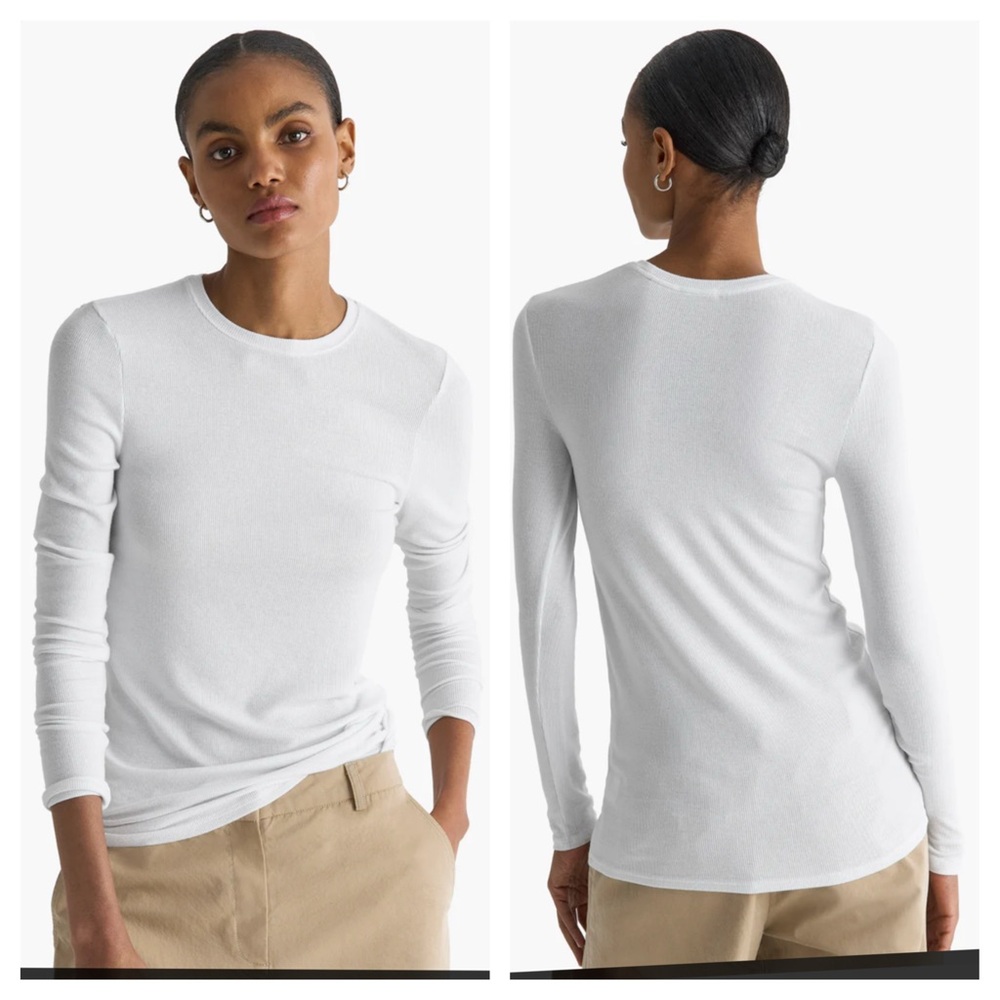 ATM MODAL RIB LONG SLEEVE CREW